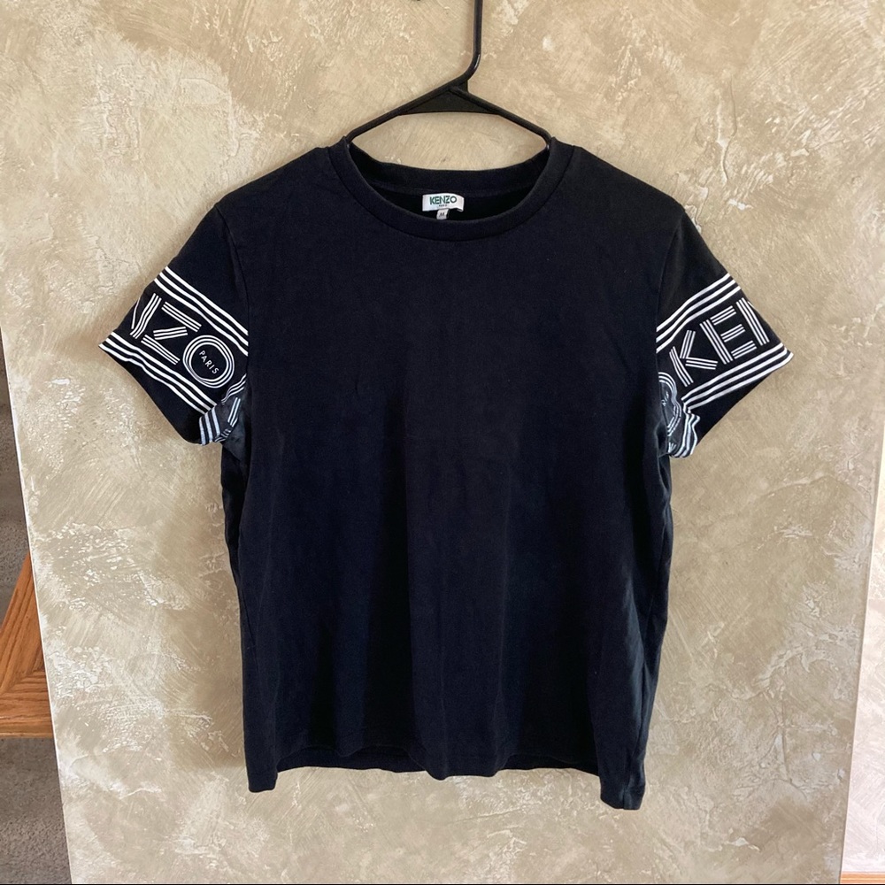 Kenzo Paris Black/White Signature Top Medium